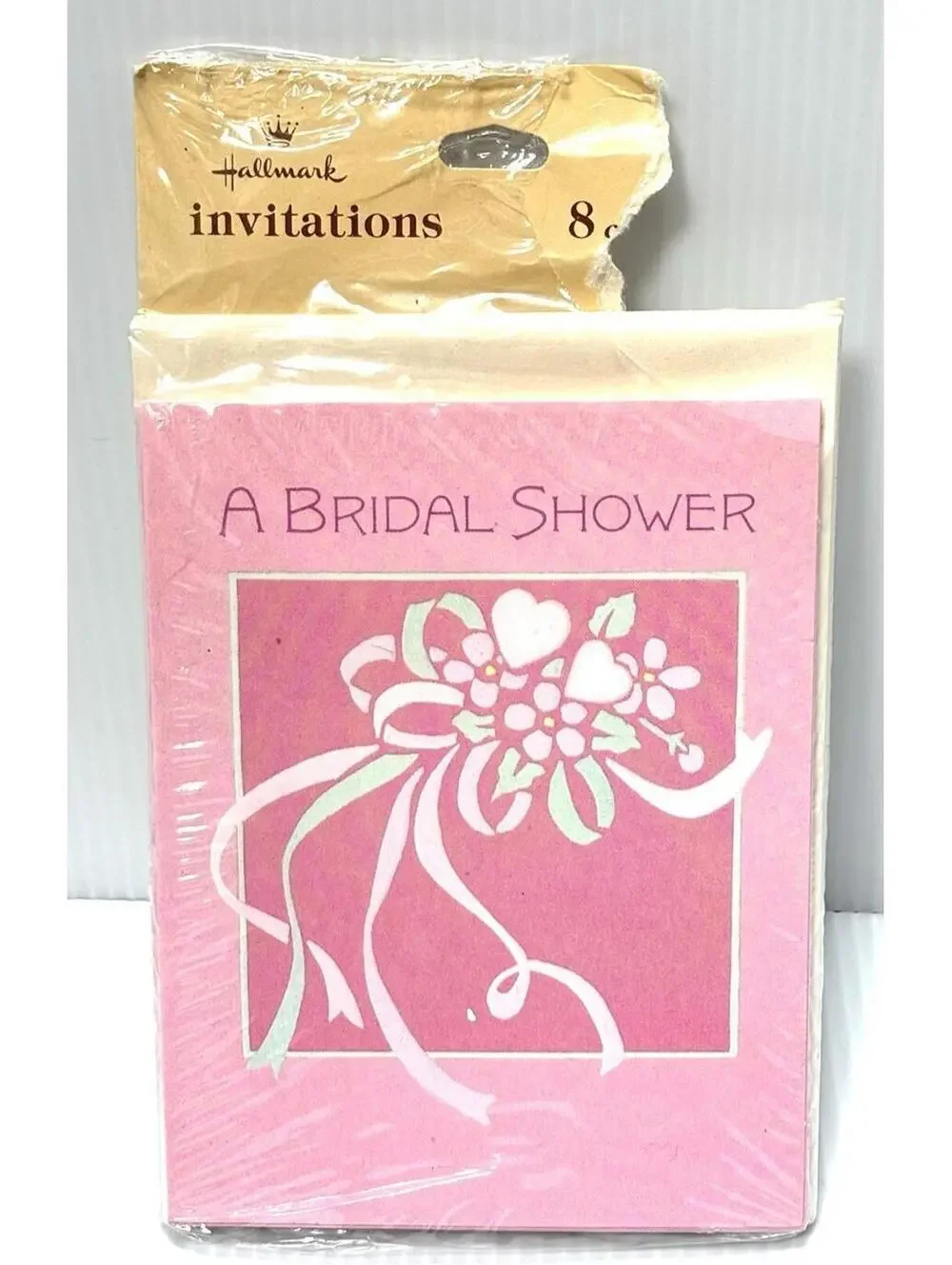 Vintage Hallmark Bridal Shower Invitations Pack of 8 Wedding Party Cards NEW